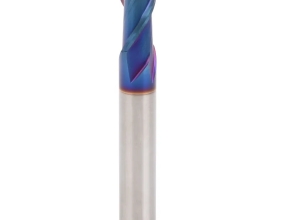 Ball Nose End Mill for Hardened Steel 4mm Diameter 2 Flute F-NaNo Coated 65HRC